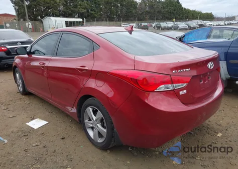 2013 Hyundai Elantra Gls/Limited from USA, damaged, VIN 5NPDH4AEXDH199143